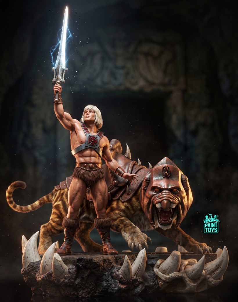 He Man & Battlecat Diorama - STL 3D print files