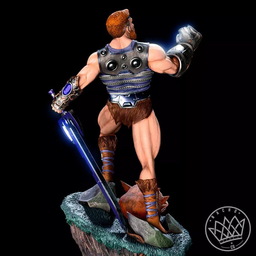 Nacho CG - Fan Art - Fisto from Masters of the Universe Statue - Printable-7