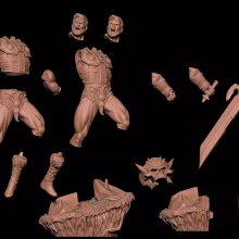 Nacho CG - Fan Art - Fisto from Masters of the Universe Statue - Printable-8