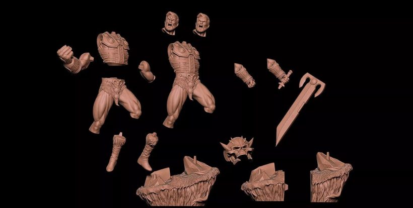 Nacho CG - Fan Art - Fisto from Masters of the Universe Statue - Printable-8