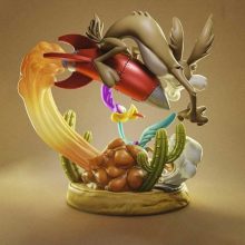 Wile-E Coyote and Roadrunner - STL 3D print files