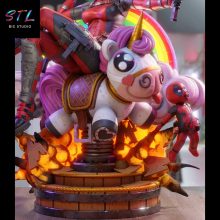 Lady Deadpool STL - Marvel - Figure for 3D Printing