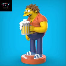 Barney Gumble STL - The Simpsons - Figure for 3D Printing