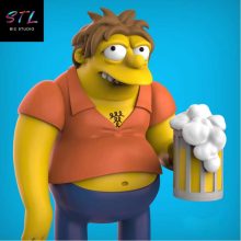 Barney Gumble STL - The Simpsons - Figure for 3D Printing