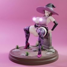 KiTNo - Naughty Witch - Halloween (2025 Ver.) - 3D Print Model STL-2
