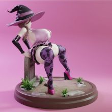 KiTNo - Naughty Witch - Halloween (2025 Ver.) - 3D Print Model STL-4