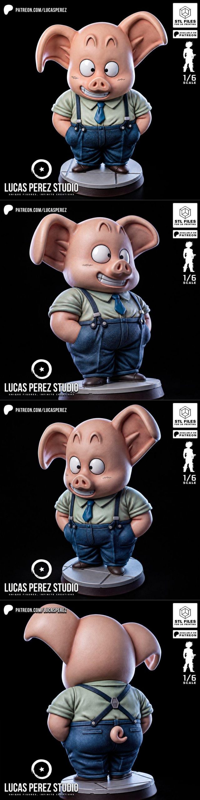 Lucas Perez - Oolong - Dragon Ball Z - 3D Print Model STL