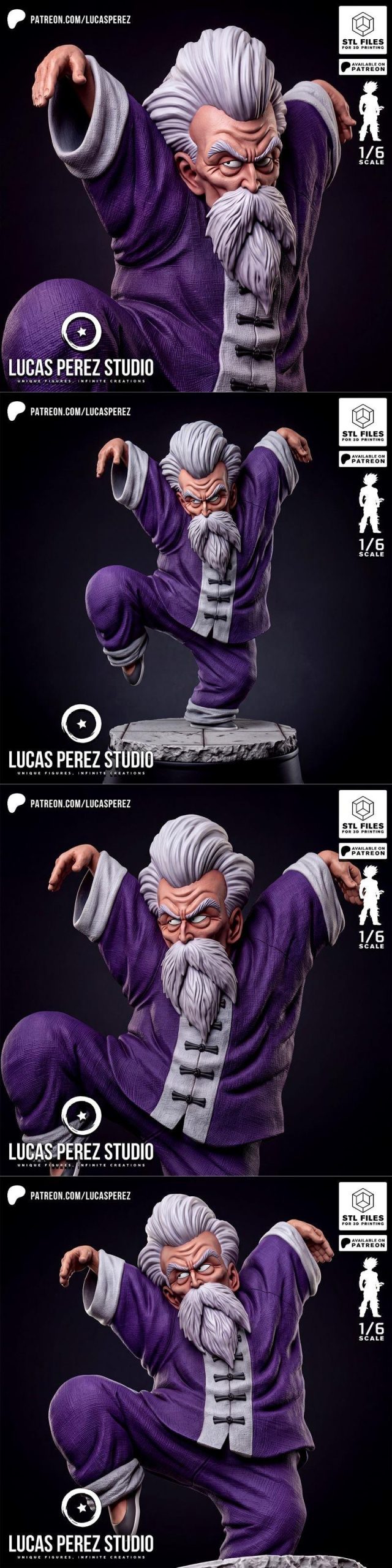 Lucas Perez - Jackie Chun - Dragon Ball - 3D Print Model STL