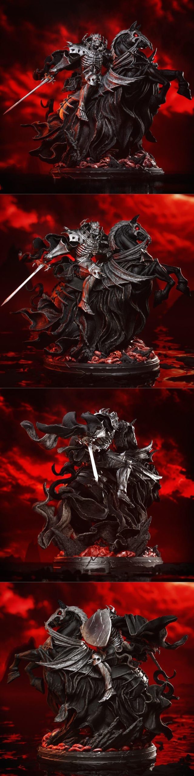 CA 3D Studios - Skull Knight - 3D Print Model STL