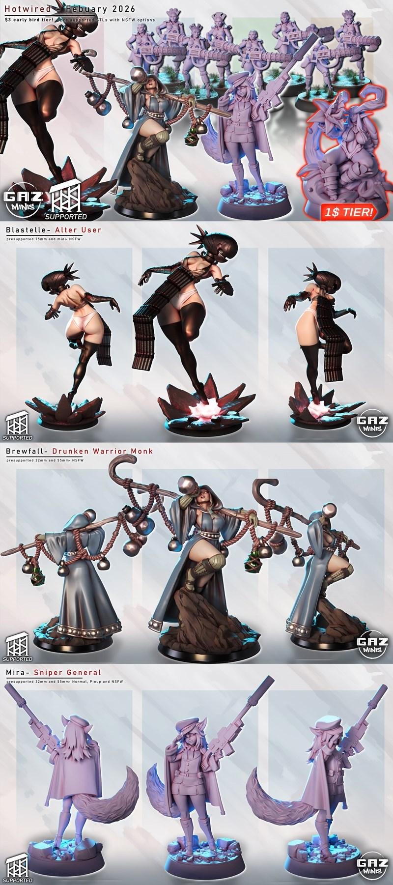 Gaz Minis - Hotwired February 2026 - 3D Print Model STL