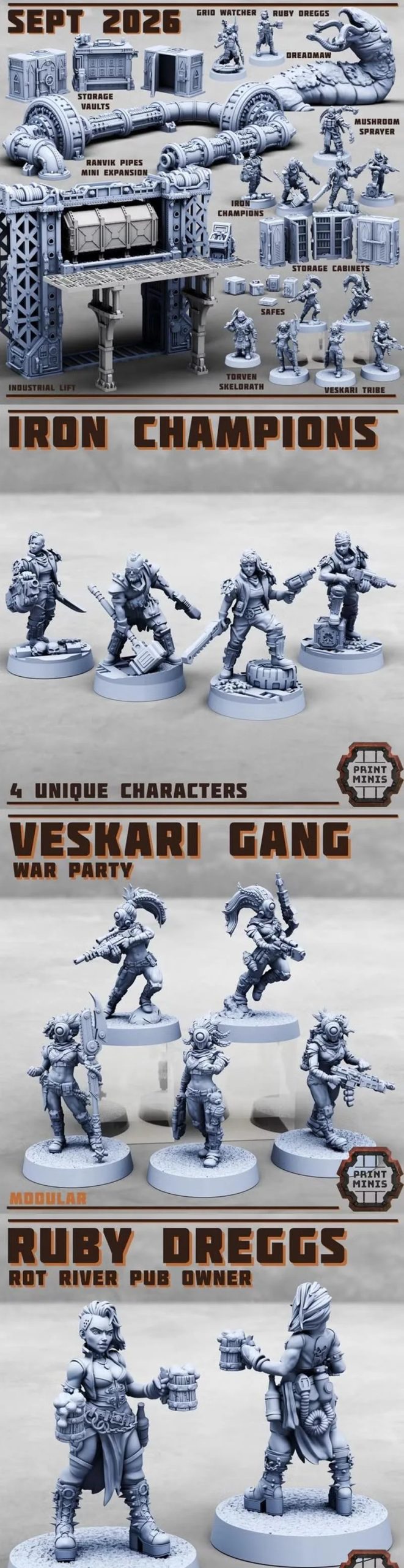 Print Minis September 2026 - Printable
