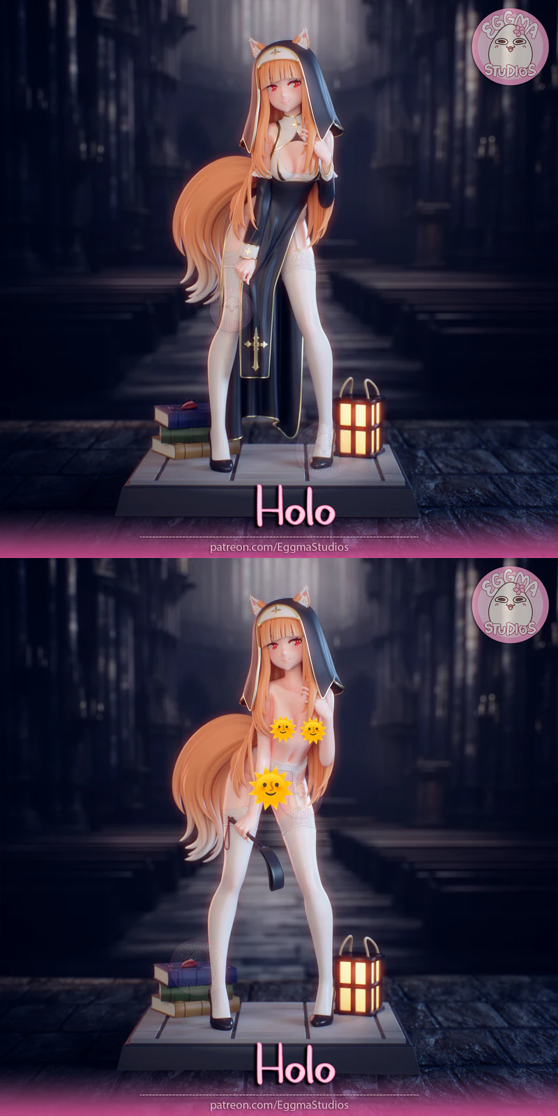 Holo Spice and Wolf - 3D print model