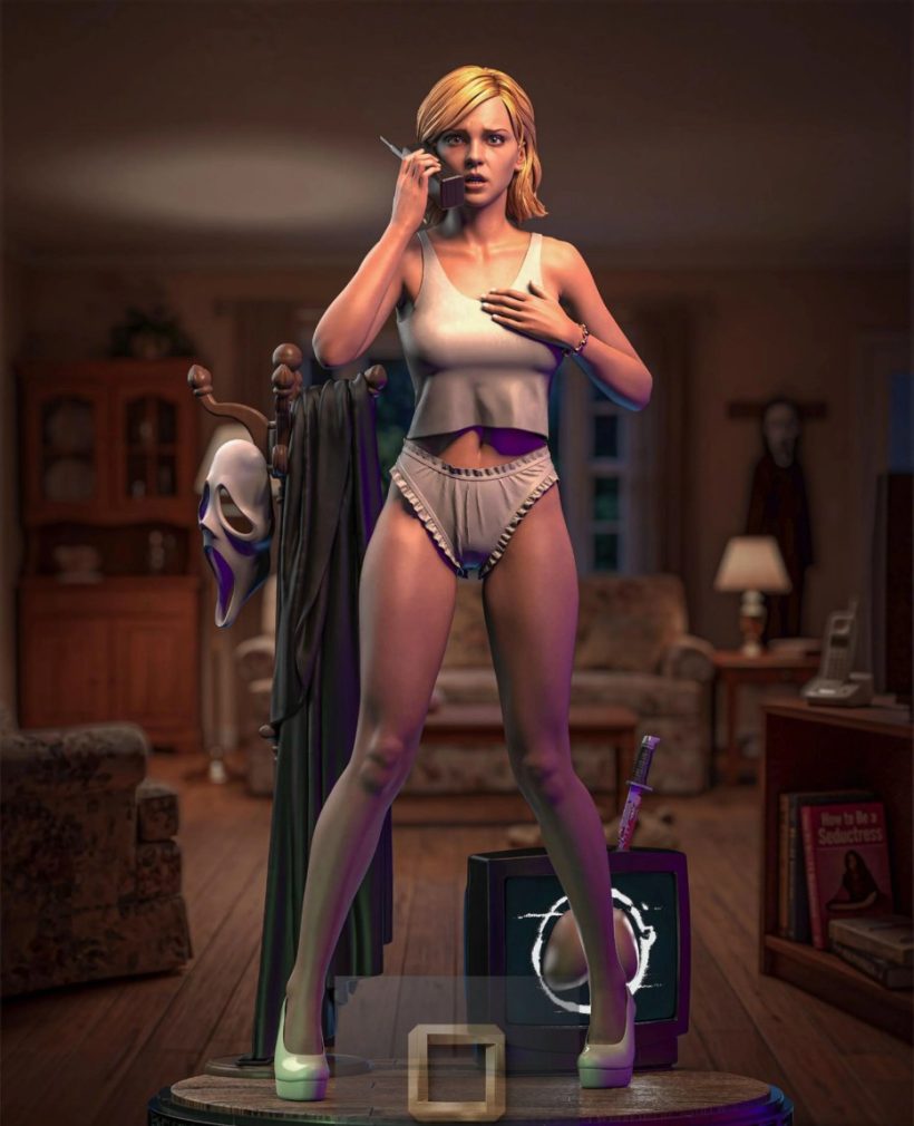 5637 Cindy Campbell NSFW - Scary Movie - STL 3D Print Files