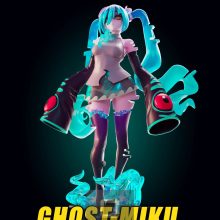 5645 Ghost Miku NSFW - STL 3D Print Files