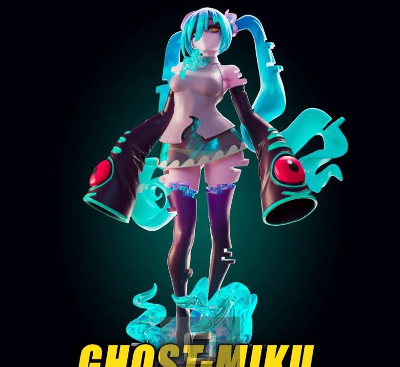 5645 Ghost Miku NSFW - STL 3D Print Files
