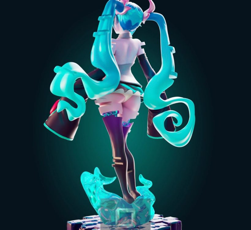 5645 Ghost Miku NSFW - STL 3D Print Files