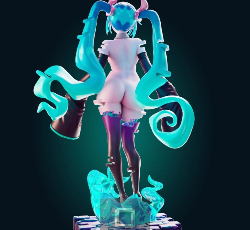 5645 Ghost Miku NSFW - STL 3D Print Files