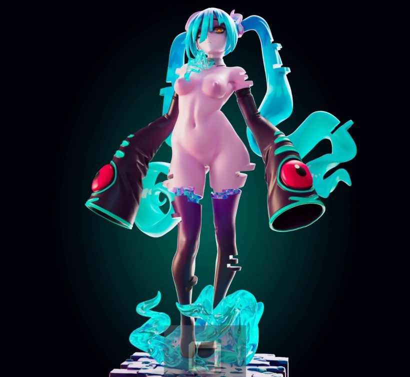 5645 Ghost Miku NSFW - STL 3D Print Files