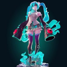 5645 Ghost Miku NSFW - STL 3D Print Files