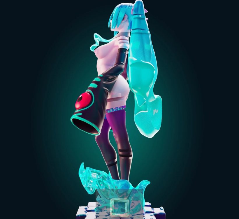 5645 Ghost Miku NSFW - STL 3D Print Files