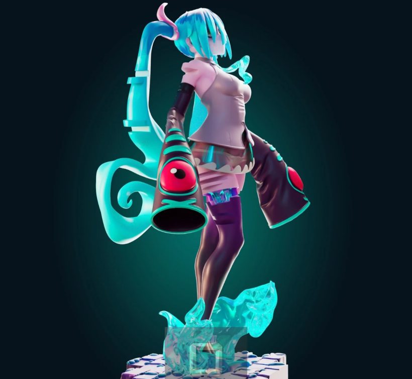 5645 Ghost Miku NSFW - STL 3D Print Files