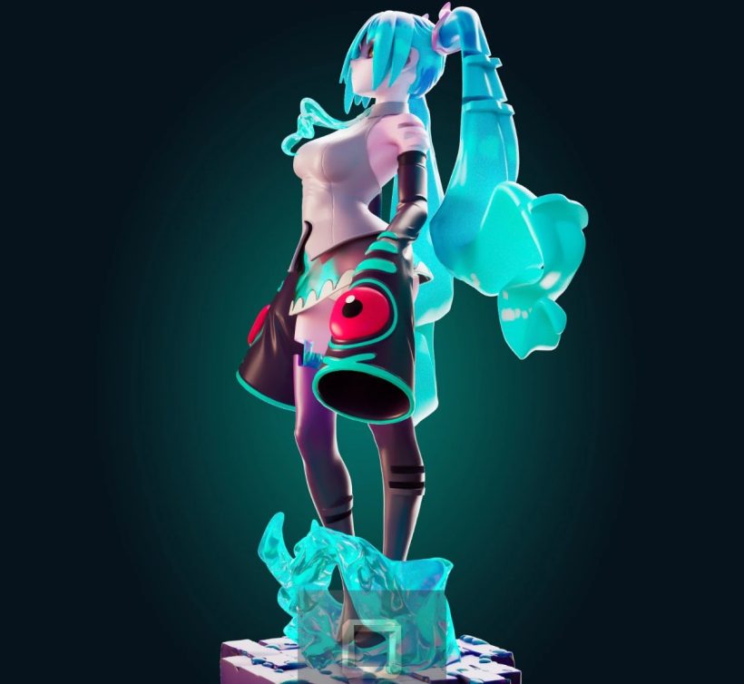 5645 Ghost Miku NSFW - STL 3D Print Files