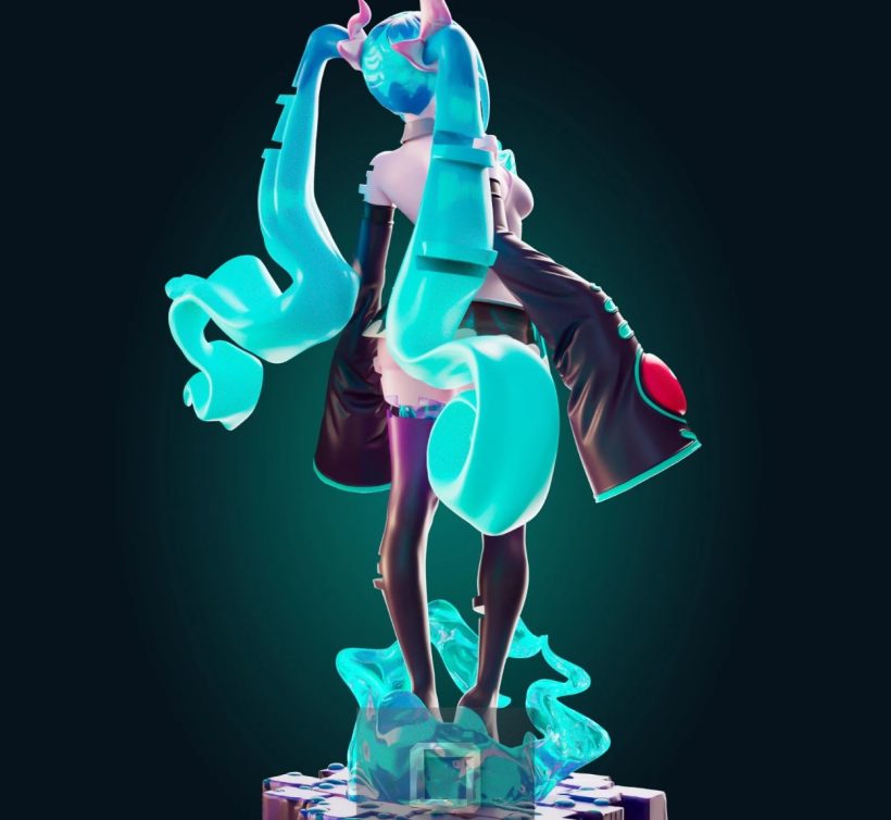 5645 Ghost Miku NSFW - STL 3D Print Files